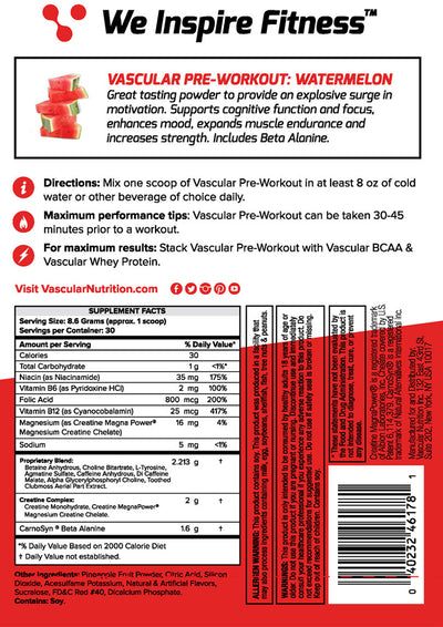 Vascular Pre-Workout